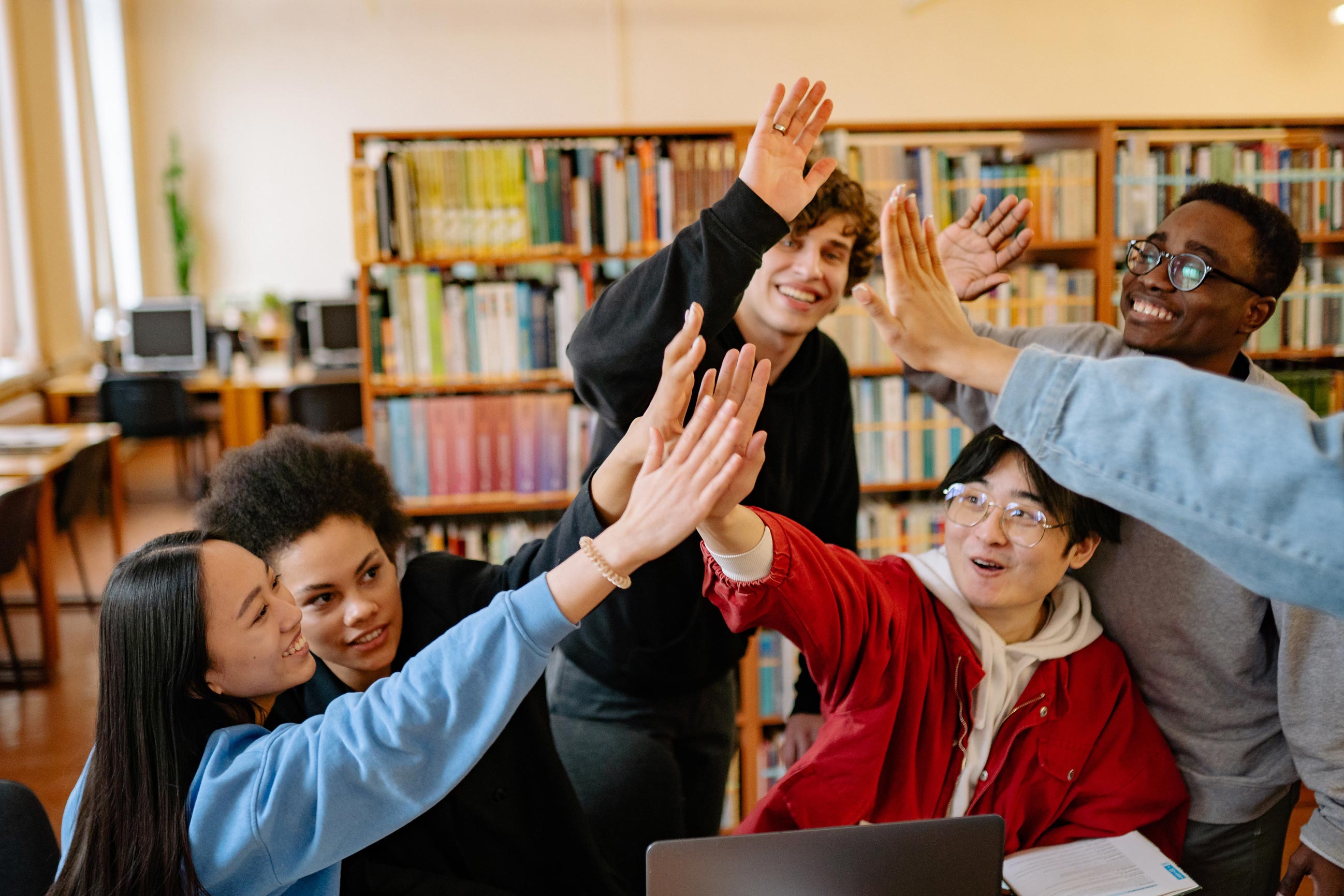 happy students in australia